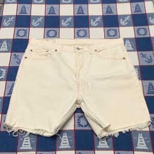Levi's Cream Jean Shorts for Men